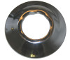 Sure Grip,Chrome Plated Shallow Flange,Fits 1-1/4 In. Outside Diameter Tubing
