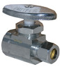 Straight Valve, Chrome 1/2 In. Female Pipe Thread Inlet x 3/8 In. O.D. Compression Outlet