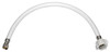 Toilet Connector Supply Line, Reinforced Poly Vinyl, 1/2 FIP x 7/8 B x 16 In.