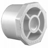 Schedule 40 PVC Pressure Reducer Bushing, White, 1-1/2 x 3/4 In.