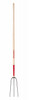 Hay Fork, 3 Oval Tine, Hardwood Handle, 48 In.