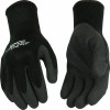 Knit Glove, Latex Coated, Cold Weather,  3-Pr., Men's Large,