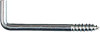 Square-Bend Screw Hook, Zinc, 1-3/8 In., 10-Pk.