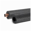 Tubular Pipe Insulation, Polyethylene Foam, Pre-Slit, For 1/2 or 1/4 In. Pipes, Gray, 6 Ft. (54 pieces)