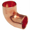 Copper Pipe Reducing Elbow, 90 Degrees, 3/4 x 1/2 In. CxC