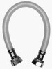 Faucet Connector, Reinforced Poly Vinyl, 1/2 FIP x 1/2 FIP x 20 In.