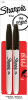 Fine-Point Permanent Markers, Black, 2-Ct.