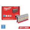 Galvanized Barbed Collated Fence Staples, 9 Gauge, 1-3/4 In., 960-Ct.