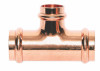 Copper Pipe Tee, 3/4 x 3/4 x 1/2 In. Press