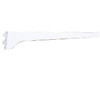 Shelf Bracket, White Steel, 6-In. (10 pieces)
