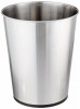 Bathroom Waste Basket, Chrome Stainless Steel