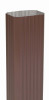 Gutter Downspout, Brown Aluminum, 3 x 4 In. x 10 Ft. (10 pieces)