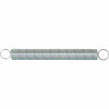 Extension Spring, Spring Steel Construction, Nickel-Plated Finish, 0.041 GA x 15/32 in. x 4-1/2 in., Closed Single Loop (2 Pack)