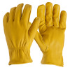 Deerskin Gloves, Elastic Wrist, Men's Large