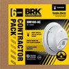 Hardwired Smoke Alarm, Battery Backup, Contractor 6-Pk.