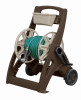 Mobile Hose Reel Cart, Mocha/Light Taupe, Holds 225 Ft. of Hose