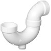 Schedule 40 PVC P-Trap With Cleanout, 2 In.