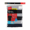Hanes P6 Dyed Crew - BK/GY