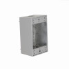 1-Gang Weatherproof Box, (3) 1/2 in. Threaded Outlets, Gray