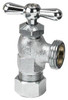 Compression Washing Machine Valve, Chrome Plated Brass, 1/2 x 3/4-In.