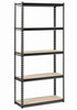 5-Tier 34"W x 14"D x 72"H  Shelving Unit In Black