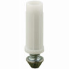 Bi-Fold Door Bottom Pivot with Adjustable Grooved Steel Tip, 7/16 In., 2-Pk.