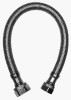 Faucet Connector, Stainless Steel, 1/2 Compression x 1/2 FIP x 12 In.