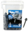 Roofing Screws, Metal To Wood, Hex Washer Head, Drill Point, #12-14 x 2 In., 150-Pk.