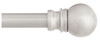 Davenport Decorative Curtain Rod, Satin Nickel, 1/2 x 48 to 86 In.