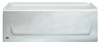 Kona Right Hand Bath Tub, Porcelain On Steel, 4-1/2 Ft., White