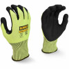 Hi-Vis Nitrile Work Gloves, Oil & Water Resistant, Breathable, M