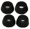 Stepped Cone Washer, #9 Rubber, 3/8-In. OD Tube, 4-Pk.