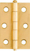 2-Pk., 2-1/2 In. Narrow Hinges, Light-Duty, Dull Brass