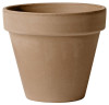 Terra Cotta Clay Planter, Moka Chocolate Brown, 6-In. (24 pieces)