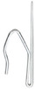 Pin On Traverse Rod Hook, Extra Long, 14-Pk.