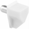 15-Lb. Shelf Support Pegs, White Plastic, 5 mm, 8-Pk. (6 pieces)