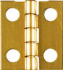 Medium Hinge, Brass, 3/4 x 11/16 In., 4-Pk.