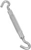 Hook/Hook Turnbuckle, Zinc, 1/4 x 7-1/2 In.