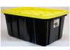 17 Gallon Tough Tote Black Base with Yellow Lid