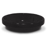 Saucer, Black Ceramic, 7.75 x 1.75-In. (10 pieces)