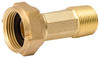 Water Meter Coupling, Brass, 1/2 In.