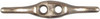 Rope Cleat, Nickel, 2-1/2 In.