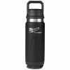 Packout Insulated Beverage Bottle, Chug Lid, Stainless Steel, Black, 24 oz.