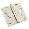 Security Hinge, Satin Nickel, 4 In.