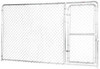 Dog Kennel Bent Frame Gate Panel, Silver Series, 10 x 6 Ft.