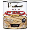 Stain & Polyurethane, Oil-Based, Semi Gloss Golden Oak, 1-Qt.