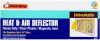 Heat & AC Deflector, Magnetic, Heavy-Duty, 10 to-14 In.