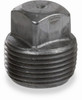 Pipe Plug, Square Head, Black, 4 In.