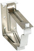 Snap Lok Fascia Bracket, White Aluminum, 5 In., 2-Pc.