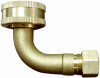 Whirlpool Dishwasher Fitting, Lead-Free, 3/8 Male Compression x 3/4 In. FGHT Elbow